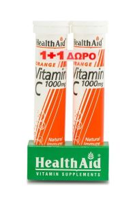 HEALTH AID VITAMIN C 1000MG ORANGE EFF. 20S PR(+VITAMIN C1000MG ΔΩΡΟ)
