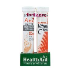 HEALTH AID Α-Ζ ACTIVE MULTI+Q10 EFF. 20T PR(+VITAMIN C1000MG ΔΩΡΟ)