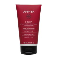 APIVITA HAIR ΚΡΕΜΑ ΠΡΟΣΤΑΣΙΑΣ ΧΡΩΜΑΤΟΣ ΓΙΑ ΒΑΜΜΕΝΑ ΜΑΛΛΙΑ ΜΕ ΗΛΙΑΝΘΟ + ΜΕΛΙ 150ML