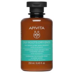 APIVITA HAIR ΣΑΜΠΟΥΑΝ ΕΞΙΣΟΡΡΟΠΗΣΗΣ ΓΙΑ ΛΙΠΑΡΕΣ ΡΙΖΕΣ + ΞΗΡΕΣ ΑΚΡΕΣ ΜΕ ΤΣΟΥΚΝΙΔΑ + ΠΡΟΠΟΛΗ 250ML