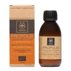 APIVITA PROPOLIS ΒΙΟΛΟΓΙΚΟ ΣΙΡΟΠΙ ΓΙΑ ΤΟ ΛΑΙΜΟ ΜΕ ΠΡΟΠΟΛΗ + ΘΥΜΑΡΙ 150ML