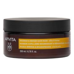 APIVITA HAIR ΜΑΣΚΑ + ΕΠΑΝΟΡΘΩΣΗΣ ΓΙΑ ΞΗΡΑ ΤΑΛΑΙΠΩΡΗΜΕΝΑ ΜΕ ΕΛΙΑ + ΜΕΛΙ 200ML