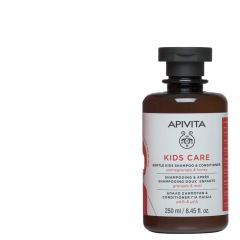 APIVITA KIDS SHAMPOO + CONDITIONER ΜΕ ΡΟΔΙ + ΜΕΛΙ 250ML