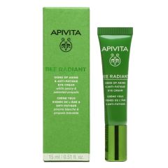 APIVITA BEE RADIANT SIGNS OF AGING+ANTIFATIGUE EYE CREAM WHITE PEONY AND PROPOLIS 15ML