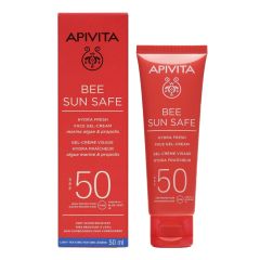 APIVITA BEE SUN SAFE ΕΝΥΔΑΤΙΚΗ ΚΡΕΜΑ-GEL ΠΡΟΣΩΠΟΥ SPF50 50ML