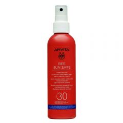 APIVITA BEE SUN SAFE ΕΝΥΔΑΤΙΚΟ SPRAY ΕΛΑΦΡΙΑΣ ΥΦΗΣ ΓΙΑ ΠΡΟΣΩΠΟ + ΣΩΜΑ SPF30 200ML