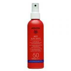 APIVITA BEE SUN SAFE ΕΝΥΔΑΤΙΚΟ SPRAY ΕΛΑΦΡΙΑΣ ΥΦΗΣ ΓΙΑ ΠΡΟΣΩΠΟ + ΣΩΜΑ SPF50 200ML