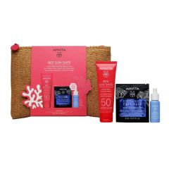 APIVITA ΕΝΥΔΑΤΙΚΗ ΚΡΕΜΑ-GEL ΠΡΟΣΩΠΟΥ SPF50 50ML PR(+ΑQUA BEELICIOUS 10ML + S/L EXPRESS MASK 2* 8ML)