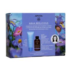 APIVITA AQUA BEELICIOUS COMFORT CREAM RICH 40ML PR(+ ΜΑΥΡΟ GEL 50ML + ΚΟΡΔΕΛΑ ΜΑΛΛΙΩΝ)